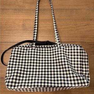 Baggu Checkered Black and White Tote Bag
